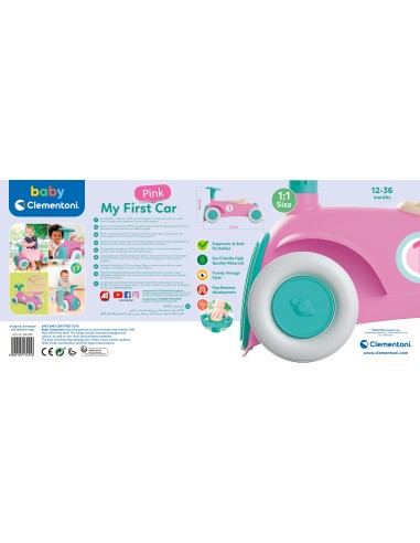 Clementoni Macchinina Cavalcabile Pink