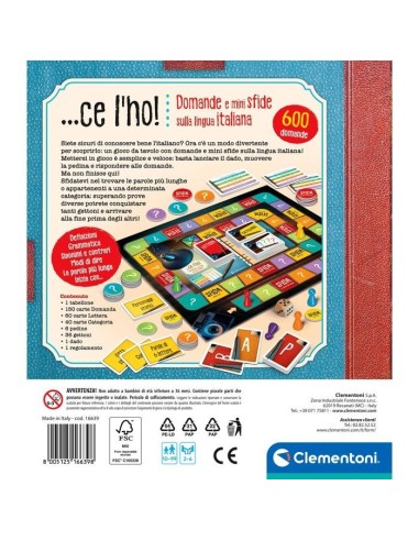 Clementoni 16639 gioco da tavolo Apprendimento