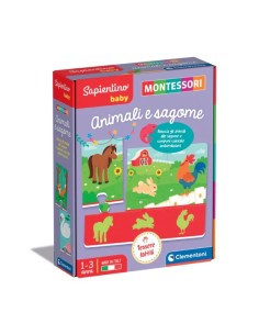 Clementoni Sapientino Montessori Animali e Sagome