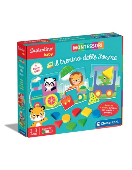 Clementoni Montessori Il trenino delle forme