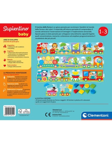 Clementoni Montessori Il trenino delle forme