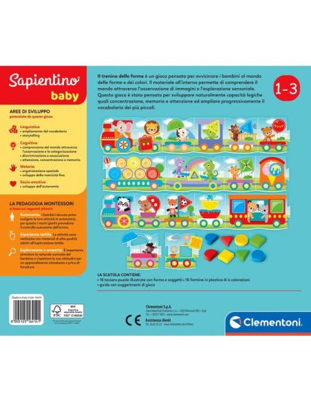 Clementoni Montessori Il trenino delle forme