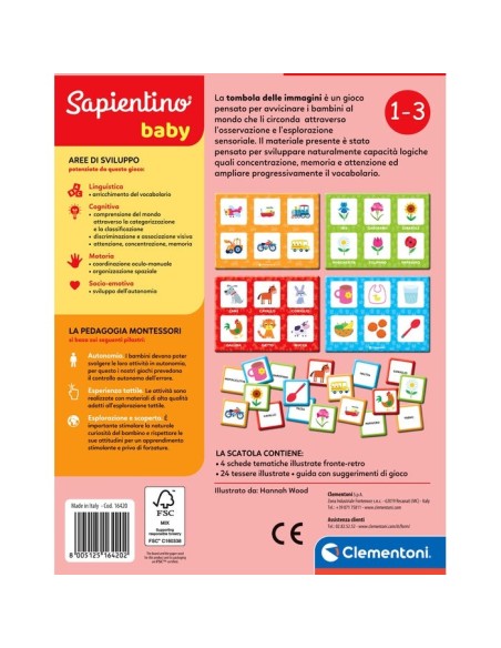Clementoni Montessori Tombola delle immagini