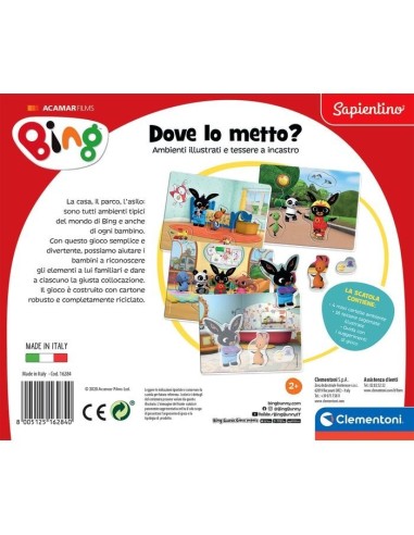 Clementoni Bing - Dove lo metto?