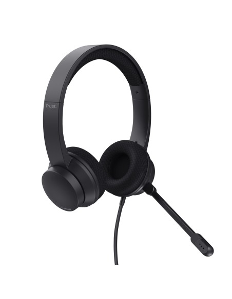 Trust HS-260 Auricolare Cablato Passanuca Ufficio USB tipo A Nero
