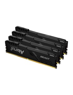 Kingston Technology FURY 16GB 2666MT s DDR4 CL16 DIMM (Kit da 4) Beast Black