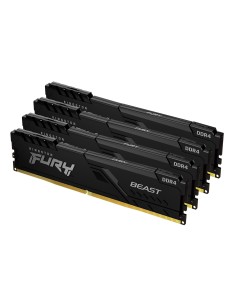 Kingston Technology FURY 64GB 3600MT s DDR4 CL18 DIMM (Kit da 4) Beast Black