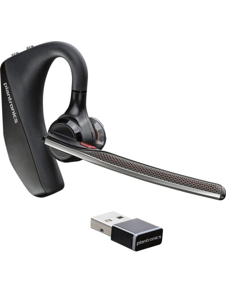 POLY Voyager 5200 Auricolare Wireless A clip Car Home office Bluetooth Base di ricarica Nero