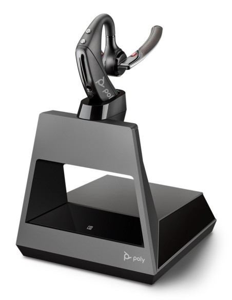 POLY Voyager 5200 Auricolare Wireless A clip Car Home office Bluetooth Base di ricarica Nero
