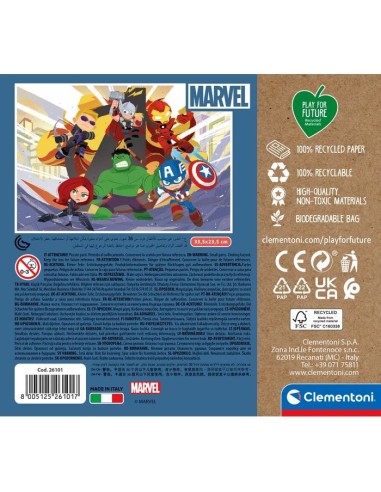 Clementoni 26101 puzzle 60 pz Cartoni