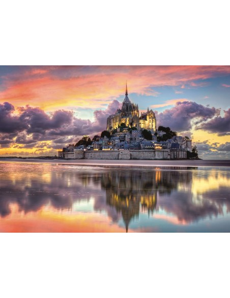 Clementoni Le magnifique Mont Saint-Michel Puzzle 1000 pz Edifici