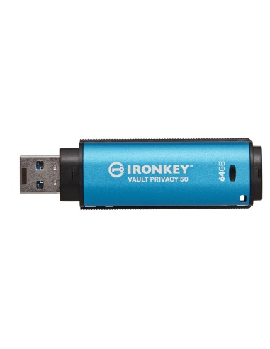 Kingston Technology IronKey 64 GB Vault Privacy 50 crittografia AES-256, FIPS 197