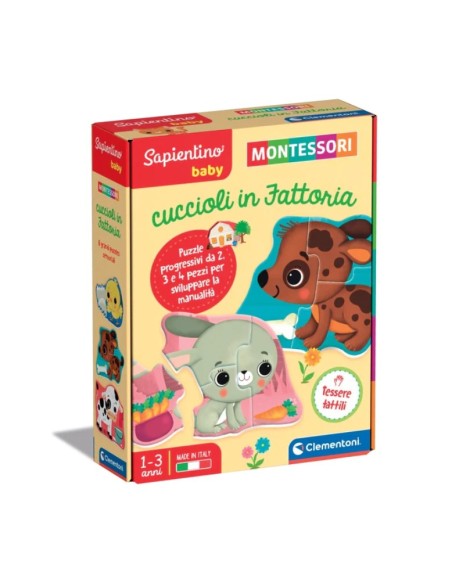 Clementoni Sapientino Montessori Cuccioli Fattoria