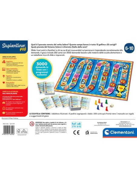 Clementoni Sapientino Più Quiz Challenge