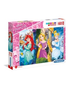 Clementoni Disney Princess Puzzle 60 pz Cartoni