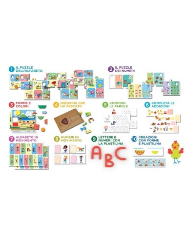 Clementoni RACCOLTA 10 GIOCHI EDUCATIVI