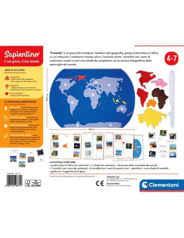 Clementoni MONTESSORI - IL MONDO