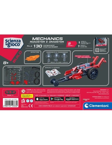 Clementoni Science & Jeu construction ROADSTER E DRAGSTER