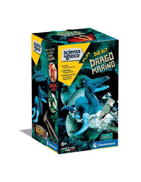 Clementoni Science & Jeu fun DIG KIT DRAGO MARINO