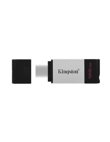 Kingston Technology DataTraveler 80 unità flash USB 128 GB USB tipo-C 3.2 Gen 1 (3.1 Gen 1) Nero, Argento