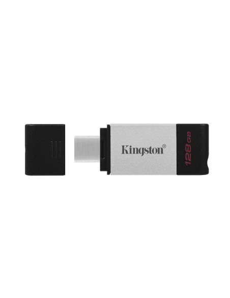 Kingston Technology DataTraveler 80 unità flash USB 128 GB USB tipo-C 3.2 Gen 1 (3.1 Gen 1) Nero, Argento