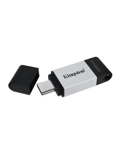 Kingston Technology DataTraveler 80 unità flash USB 128 GB USB tipo-C 3.2 Gen 1 (3.1 Gen 1) Nero, Argento