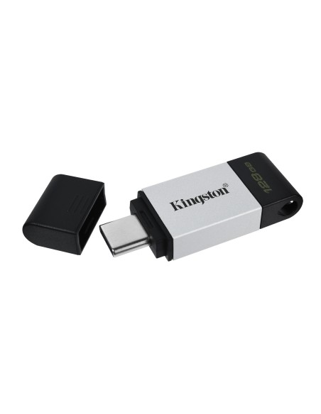 Kingston Technology DataTraveler 80 unità flash USB 128 GB USB tipo-C 3.2 Gen 1 (3.1 Gen 1) Nero, Argento