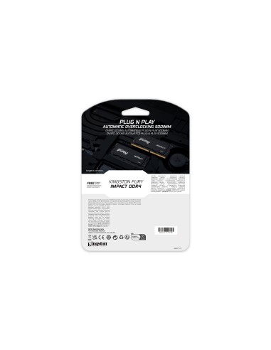 Kingston Technology FURY 16GB 2666MT s DDR4 CL15 SODIMM 1Gx8 Impact