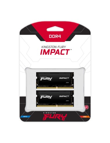Kingston Technology FURY 64GB 2666MT s DDR4 CL16 SODIMM (Kit of 2) Impact