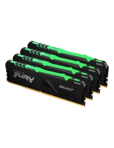 Kingston Technology FURY Beast RGB memoria 32 GB 4 x 8 GB DDR4 3600 MHz