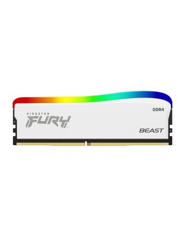 Kingston Technology FURY 8GB 3200MT s DDR4 CL16 DIMM Beast bianco RGB SE