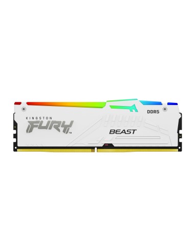 Kingston Technology FURY 64 GB 6000 MT s DDR5 CL40 DIMM (Kit da 2 moduli) Beast White RGB XMP