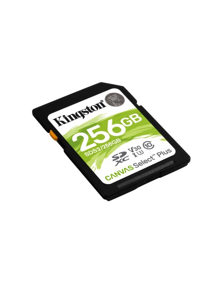 Kingston Technology Scheda SDXC Canvas Select Plus 100R C10 UHS-I U3 V30 da 256GB