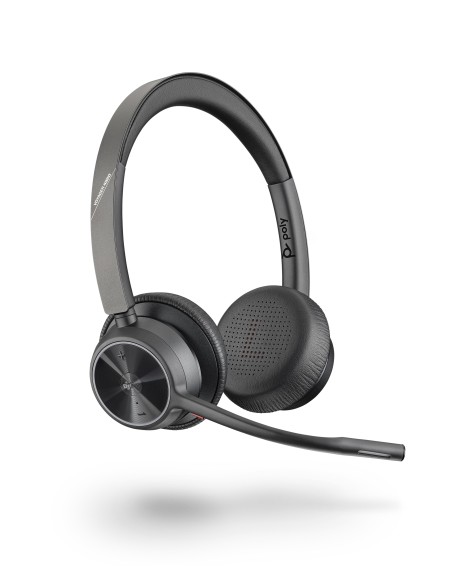 POLY Voyager 4320 UC Auricolare Wireless A Padiglione Ufficio USB tipo A Bluetooth Nero
