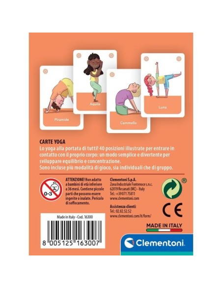 Clementoni Carte Yoga Gioco da tavolo Educativo