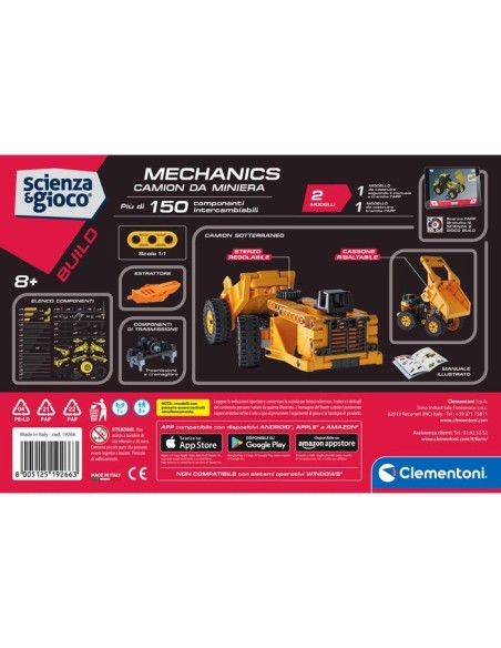 Clementoni Science & Jeu construction CAMION DA MINIERA