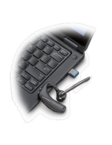 POLY VOYAGER 5200 UC Auricolare Wireless A clip Ufficio Bluetooth Nero