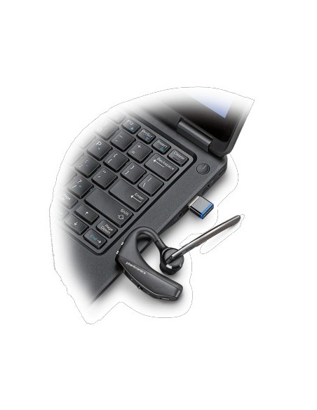 POLY VOYAGER 5200 UC Auricolare Wireless A clip Ufficio Bluetooth Nero