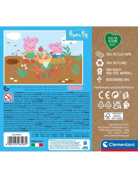Clementoni PEPPA PIG Puzzle di contorno 60 pz Arte