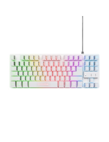 Trust GXT 794W tastiera Mouse incluso USB QWERTY Italiano Bianco