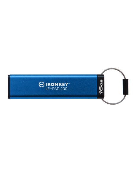 Kingston Technology IronKey Keypad 200 da 16 GB, FIPS 140-3 livello 3 (in fase di approvazione) crittografata AES-256