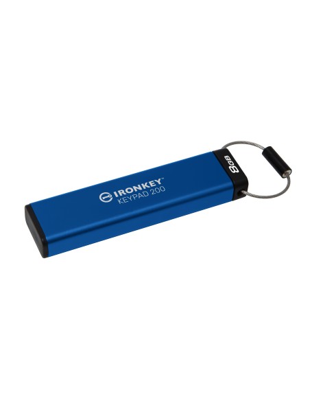 Kingston Technology IronKey Keypad 200 da 8 GB, FIPS 140-3 livello 3 (in fase di approvazione) crittografata AES-256