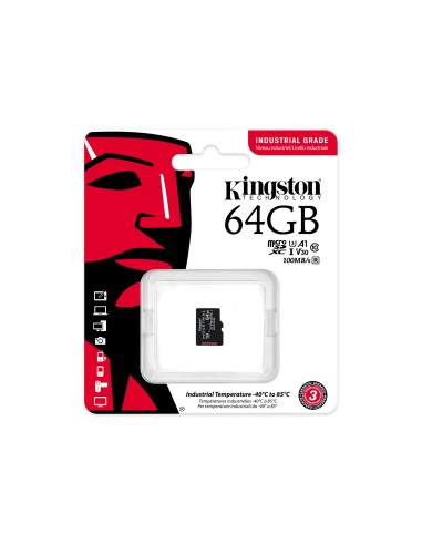 Kingston Technology Industrial 64 GB MicroSDXC UHS-I Classe 10