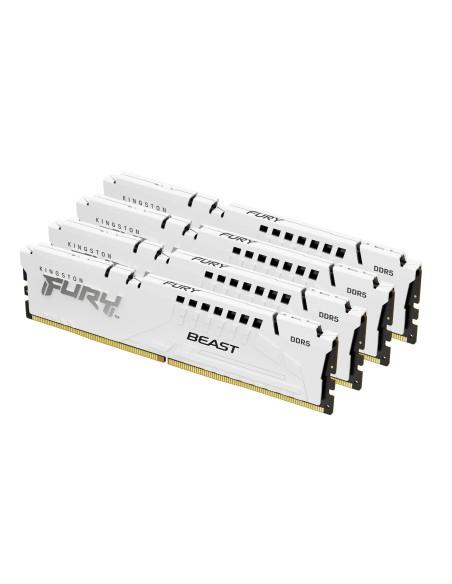 Kingston Technology FURY 64 GB 5200 MT s DDR5 CL40 DIMM (Kit da 4) Beast White XMP