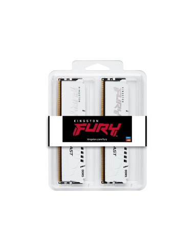 Kingston Technology FURY 64 GB 5200 MT s DDR5 CL40 DIMM (Kit da 4) Beast White XMP