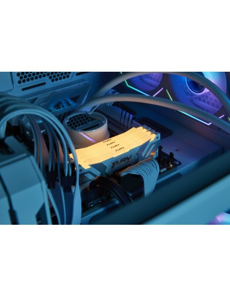 Kingston Technology FURY 16GB 7200MT s DDR5 CL38 DIMM Renegade RGB White XMP