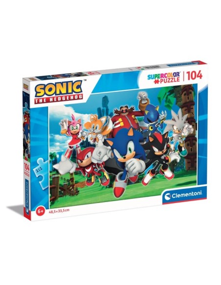 Clementoni Supercolor Sonic the hedgehog Puzzle 104 pz Cartoni