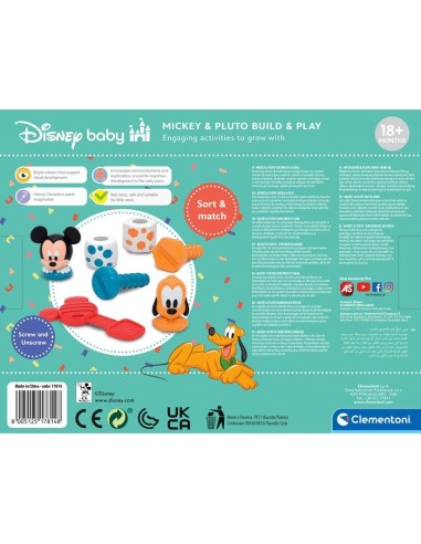 Clementoni Disney Baby BABY MICKEY COSTRUISCI E GIOCA