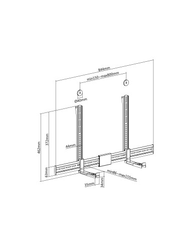 Equip 650895 accessorio per il montaggio del televisore