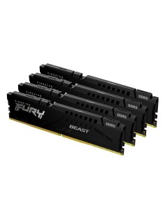 Kingston Technology FURY 128 GB 5200 MT s DDR5 CL40 DIMM (Kit da 4) Beast Black XMP